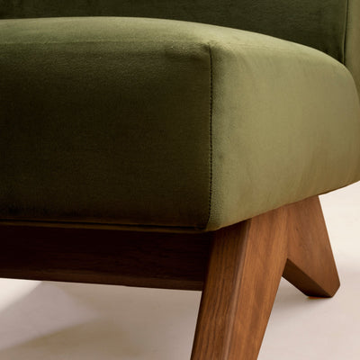 Phantom Hands Upholstered Armless Chair Details 
