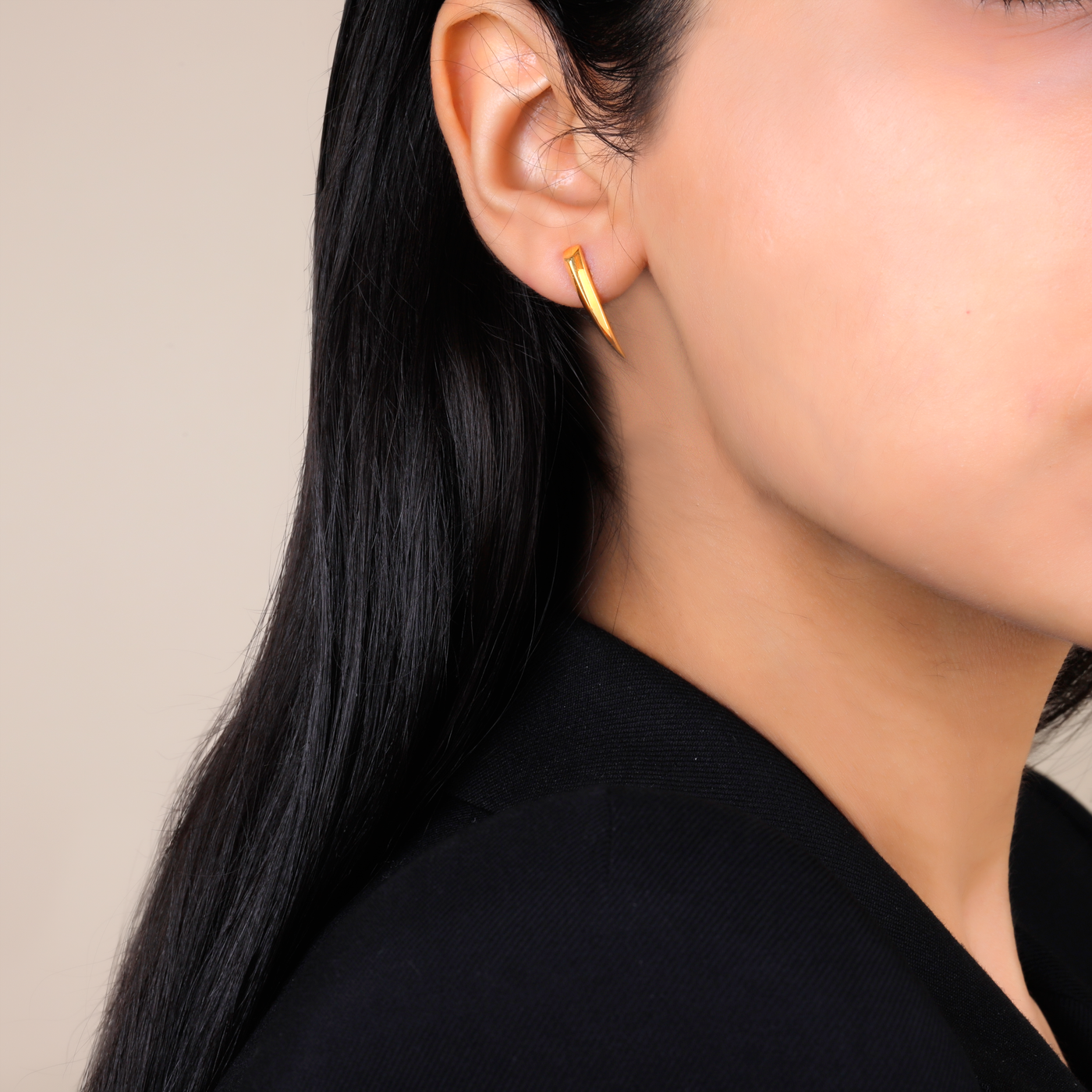 Buy 18K Gold Claw Earrings by Adi Handmade 