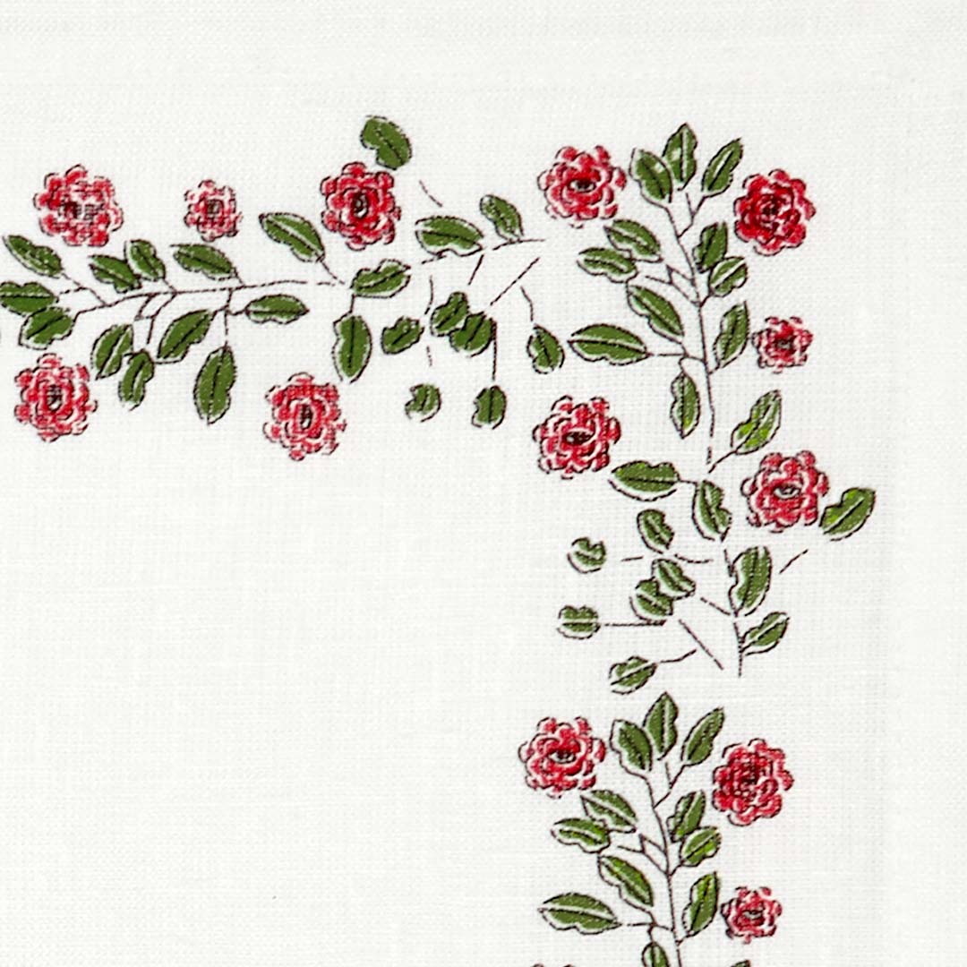 Art-chives india Rose Bush Placemat and Napkin- Set of 4