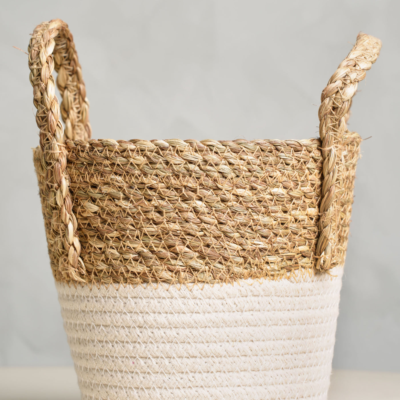 Yam Two-Toned Woven Basket