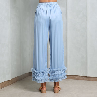 Malie Lima Ruffled Pants Blue 