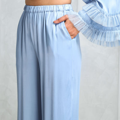 Malie Lima Ruffled Pants with Side pockets 