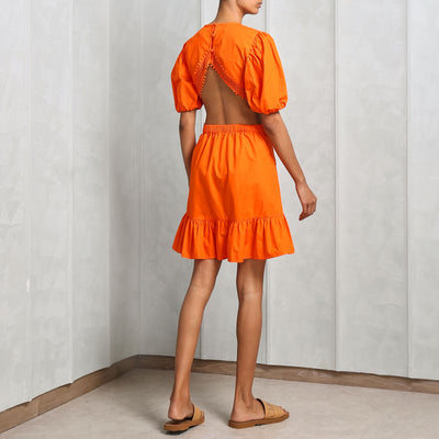 Malie Fuego Mini Dress Orange 