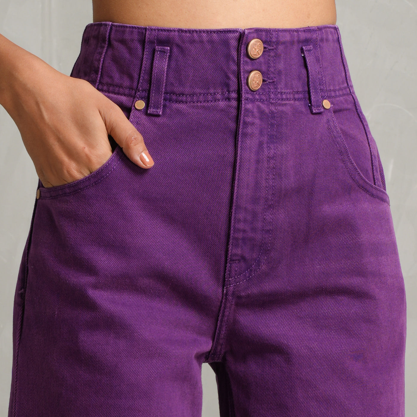 ULLA JOHNSON purple Denim Pants