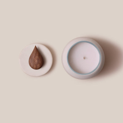 Water Stoneware Candle