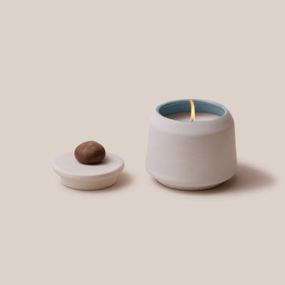 Water Stoneware Candle