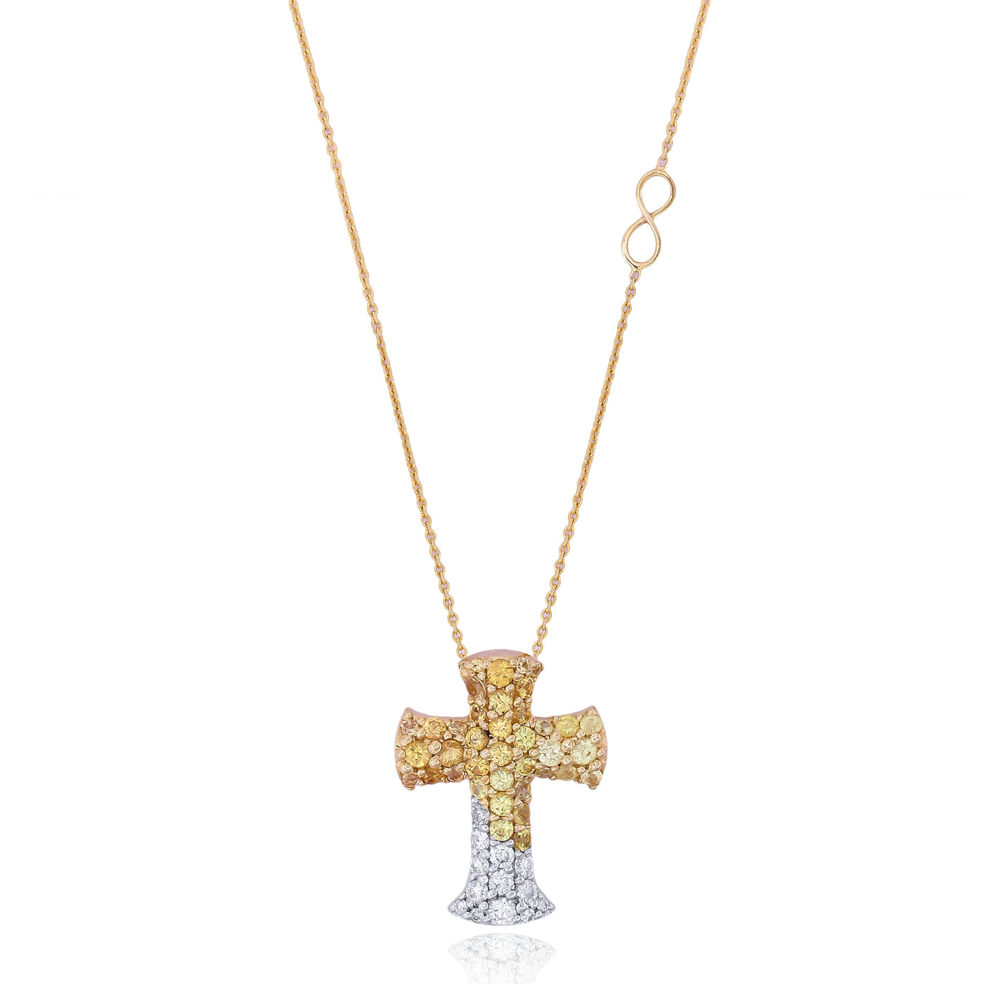 Cross Diamond Necklace by Sapna Mehta