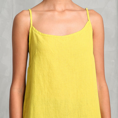Saphed Keri Slip Dress  features a relaxed fit, round neck.