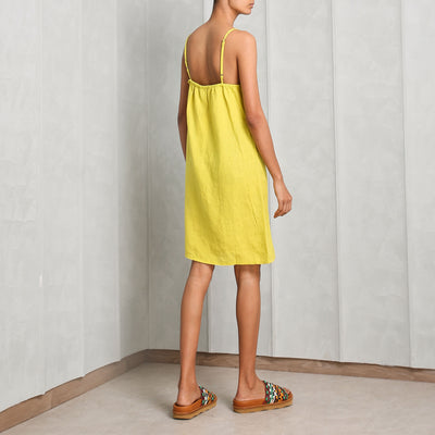 Saphed Keri Slip Dress Yellow 