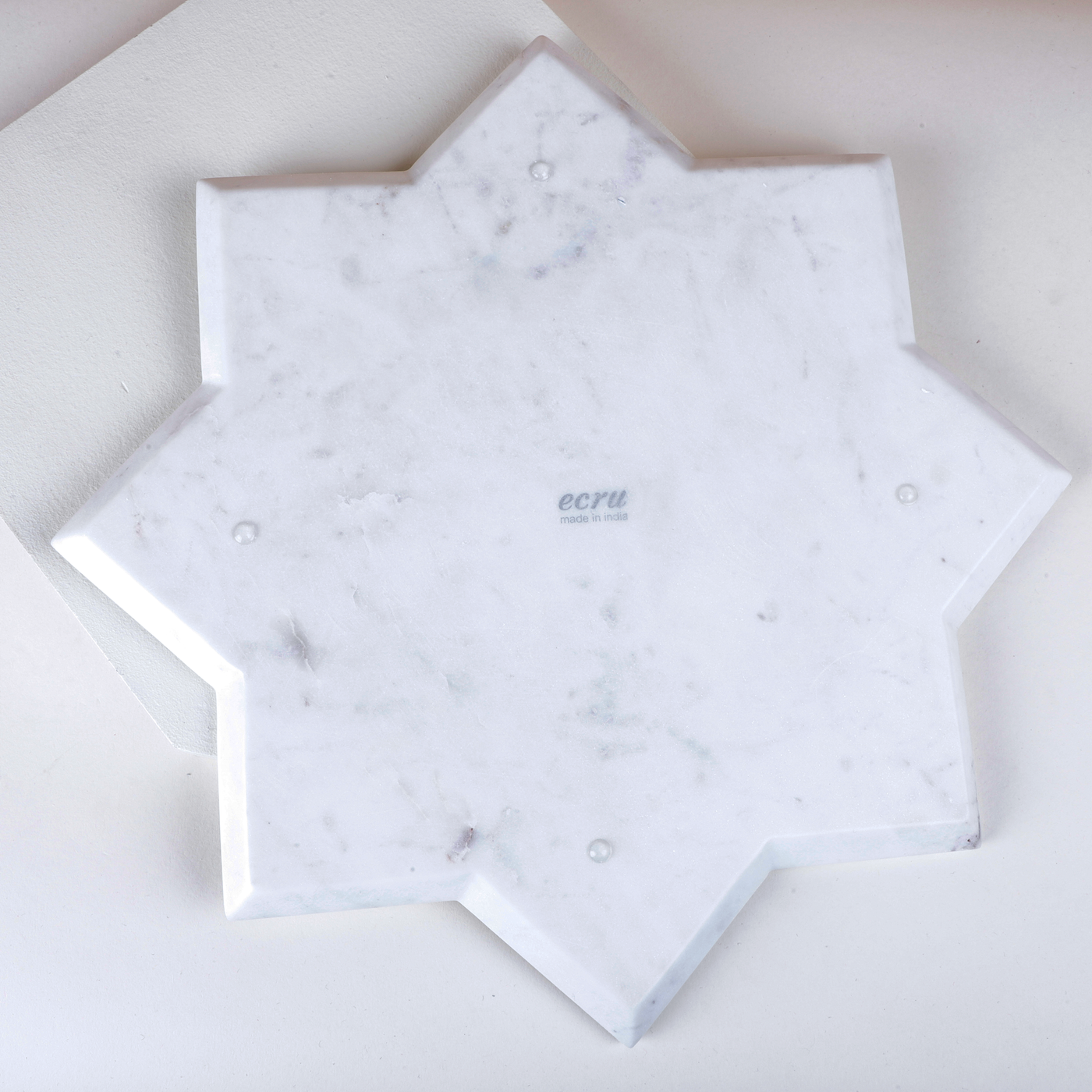 White Marble Star Plate