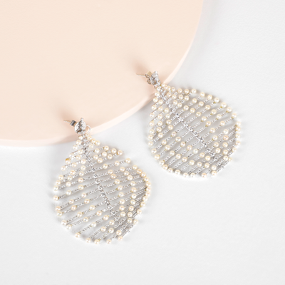 Nazakat Pearl Earrings by Umrao Jewels