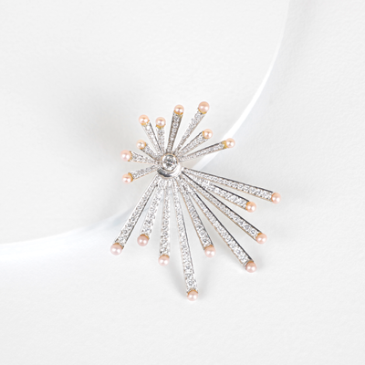 Starburst Diamond Earrings by Umrao Jewels 
