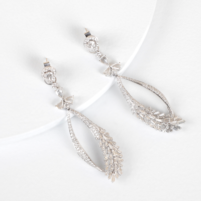 Shay Diamond Encrusted Earrings by Umrao Jewels