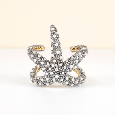 Pearl Encrusted Octopus Cuff by Umrao Jewels