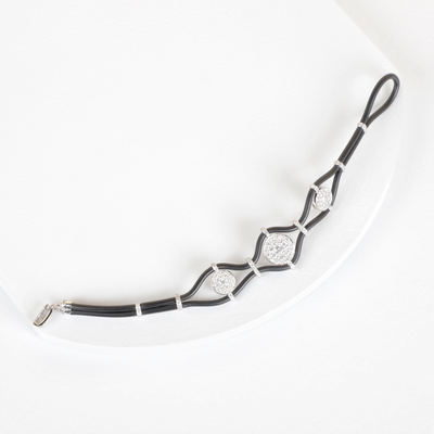Trapeze Art Deco Bracelet by Umrao Jewels