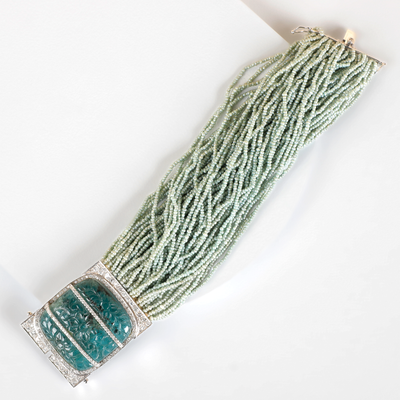 Talisman Emerald Bracelet by Umrao Jewels