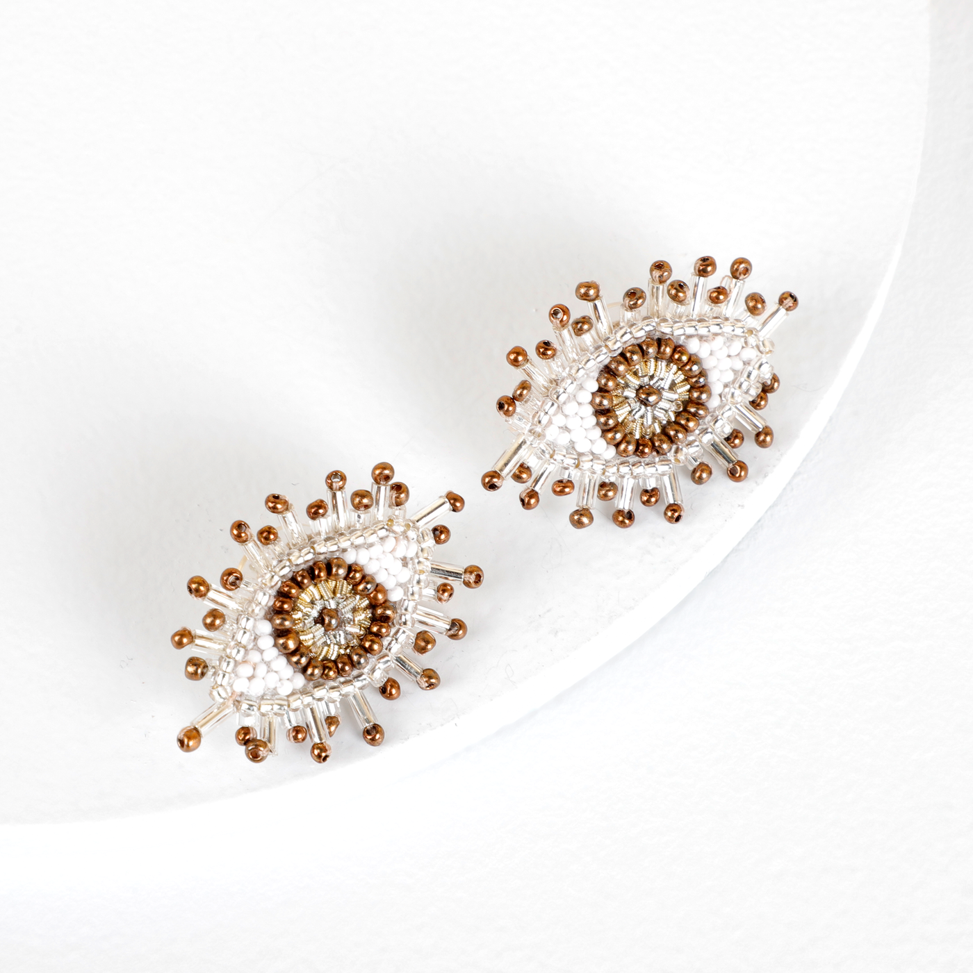 Mini Eye Earrings by Olivia Dar 