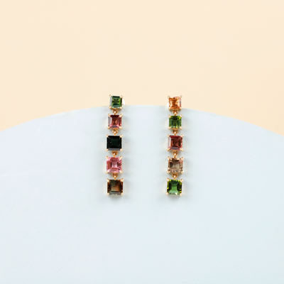 Mismatched Ombre Earrings
