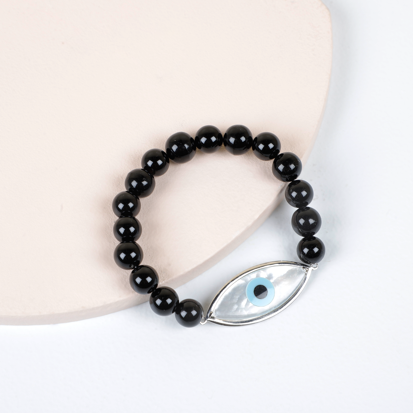 Evil Eye Onyx Bracelet by KAJ Fine Jewellery