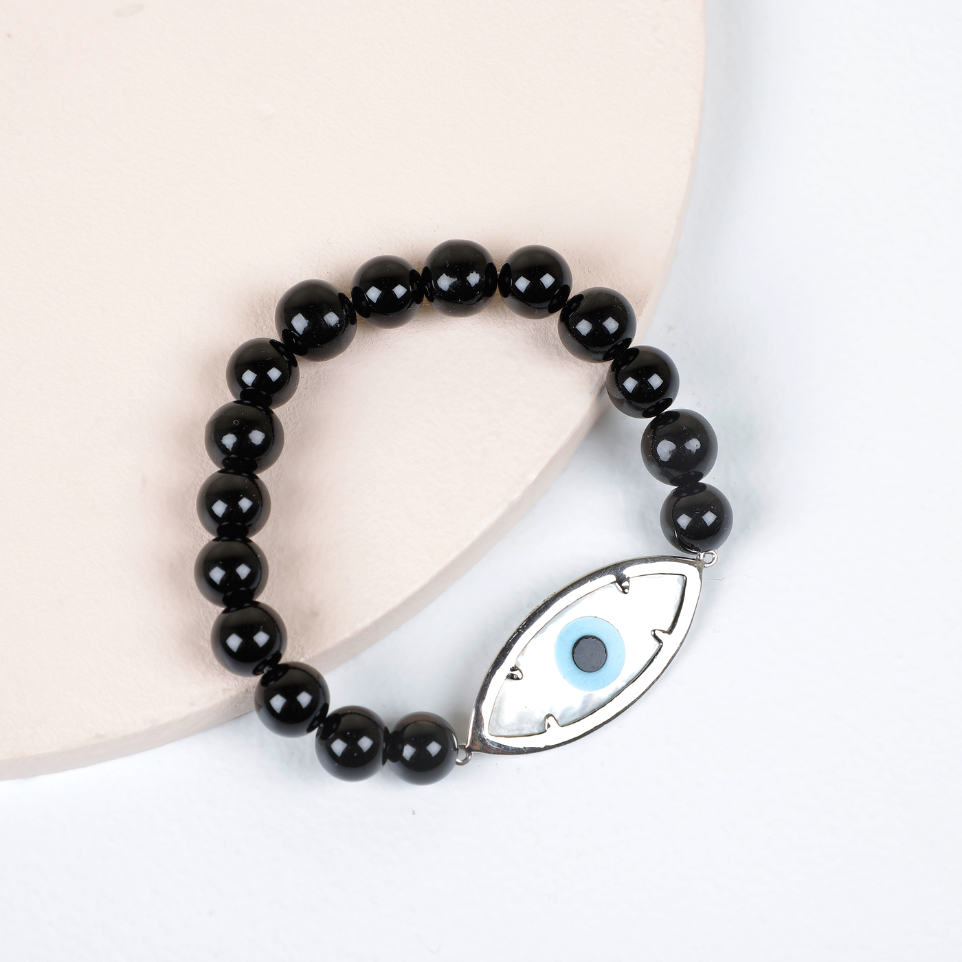 Evil Eye Onyx Bracelet by KAJ Fine Jewellery
