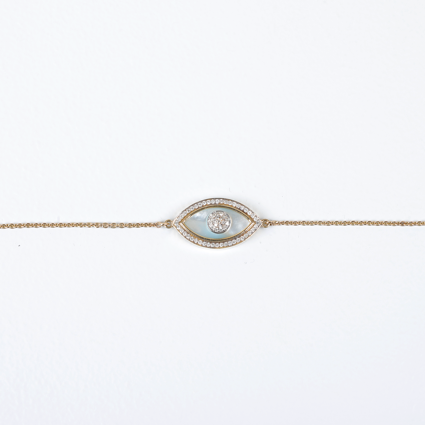 Evil Eye Chain Bracelet by KAJ Fine Jewellery