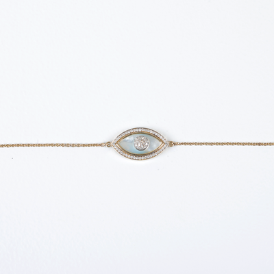 Evil Eye Chain Bracelet by KAJ Fine Jewellery