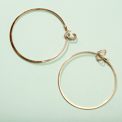 Luna Loop Diamond Earrings	by Sapna Mehta
