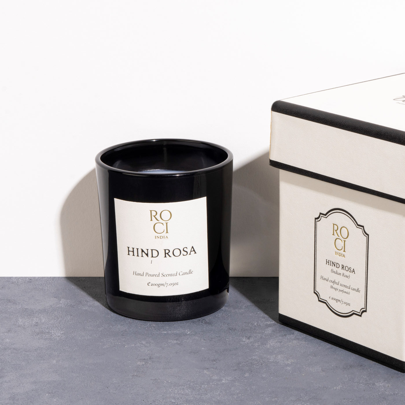 ROCI INDIA Hind Rosa Candle With Plant-Based Wax