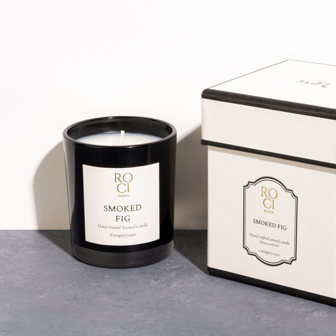 ROCI INDIA Smoked Fig Candle With Plant-Based Wax