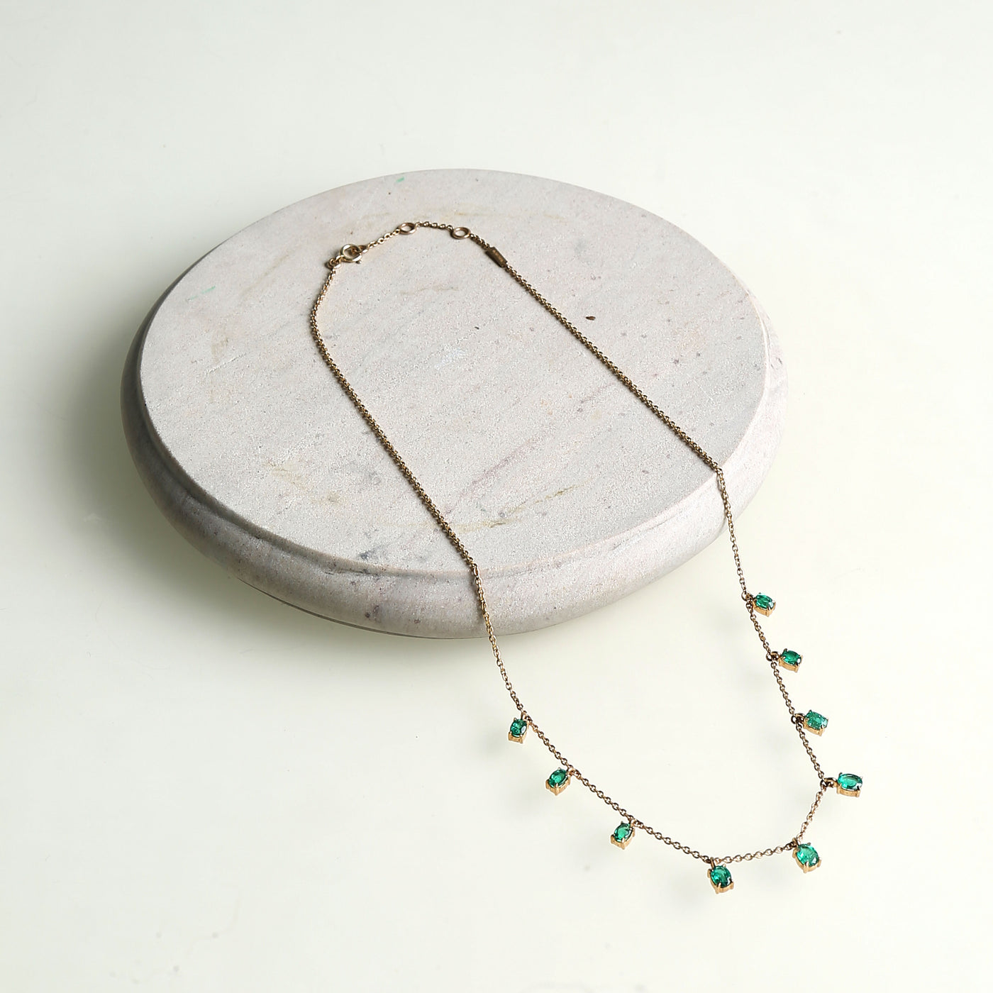 Emerald Fringe Necklace from the Line 
