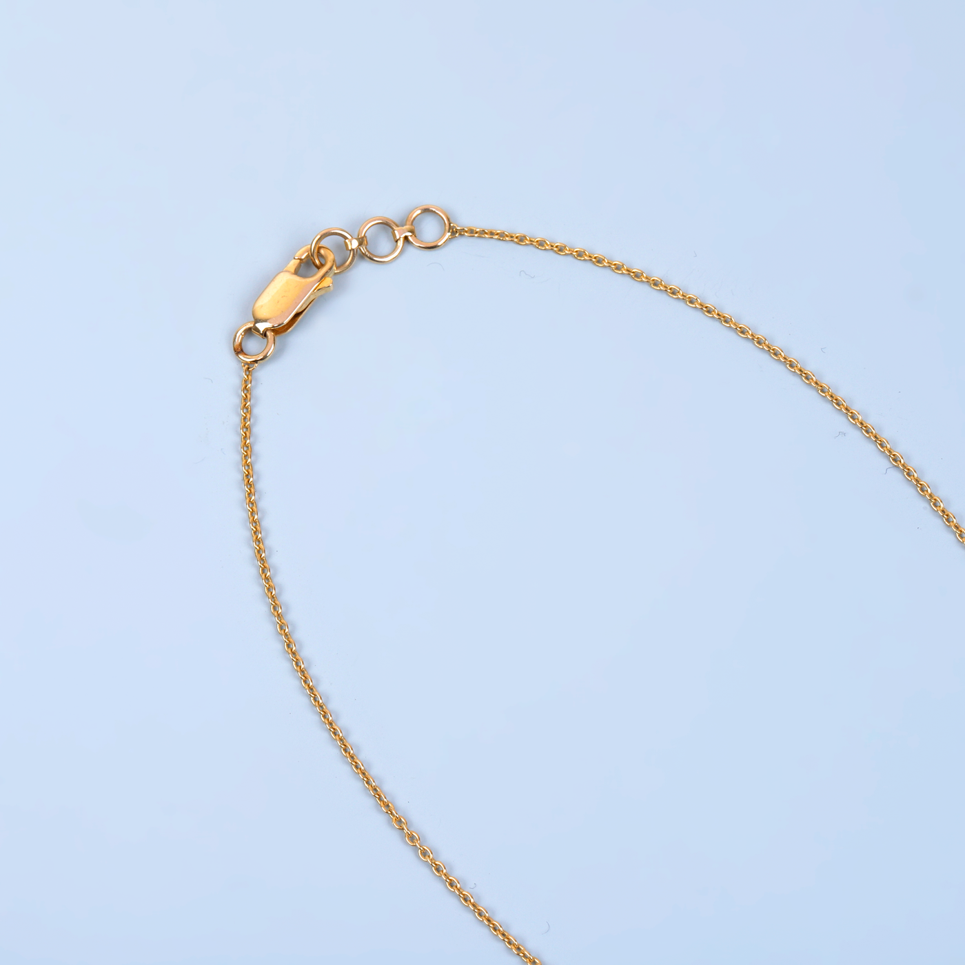 Enamel 22K Gold Pendant And Chain by Adi Handmade 