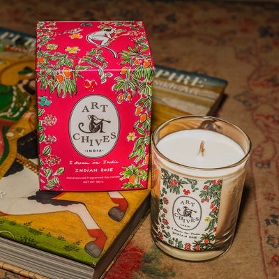ART-CHIVES INDIA Indian Rose - Fragranced soy candle
