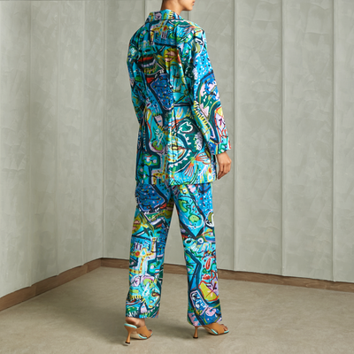 Happi Space Out Of The Blue Co-ord Set  Multicolour 