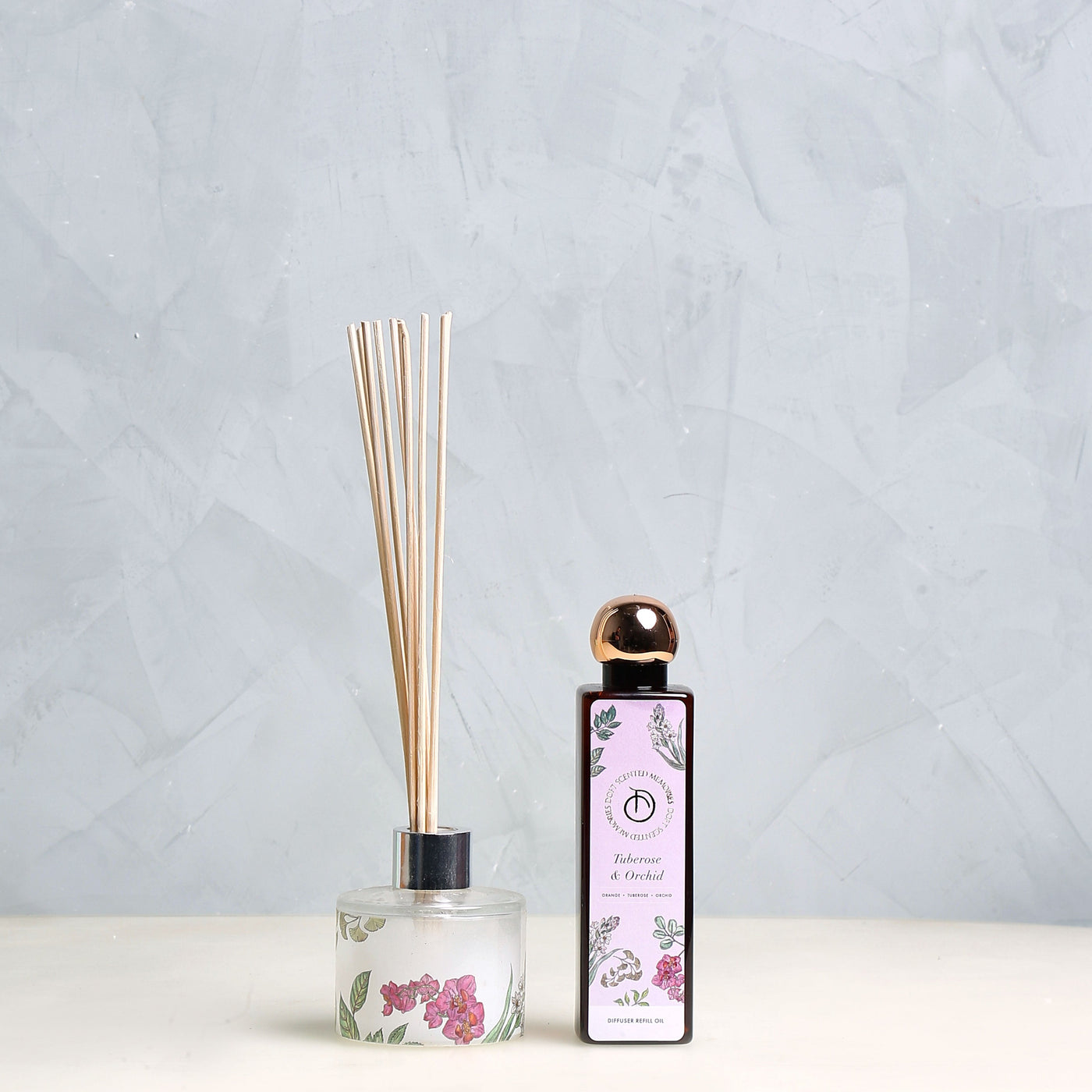 Tuberose and Orchid Reed Diffuser from Doft Candles